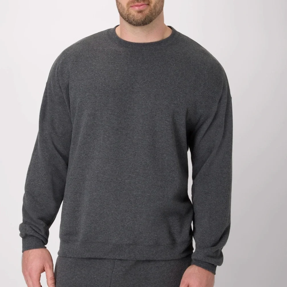 Hanes EcoSmart Unisex Fleece Sweatshirt Charcoal Gray